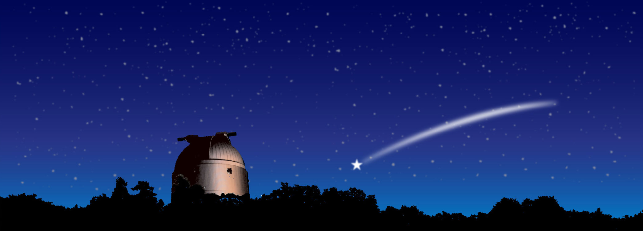 天文台と星空の写真